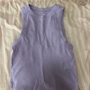 Hollister Lavender Ribbed Tank Top